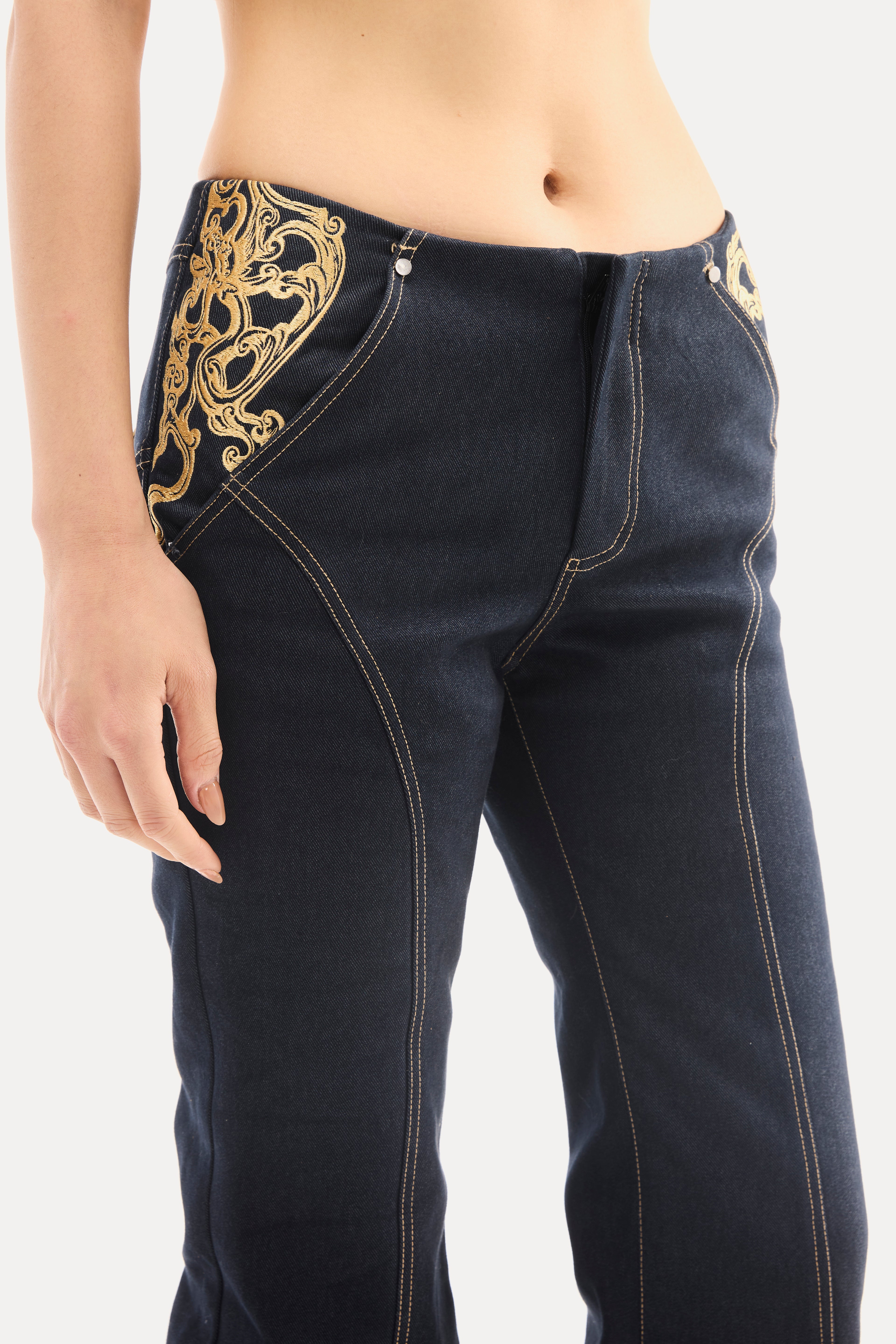 Embroidery Jeans