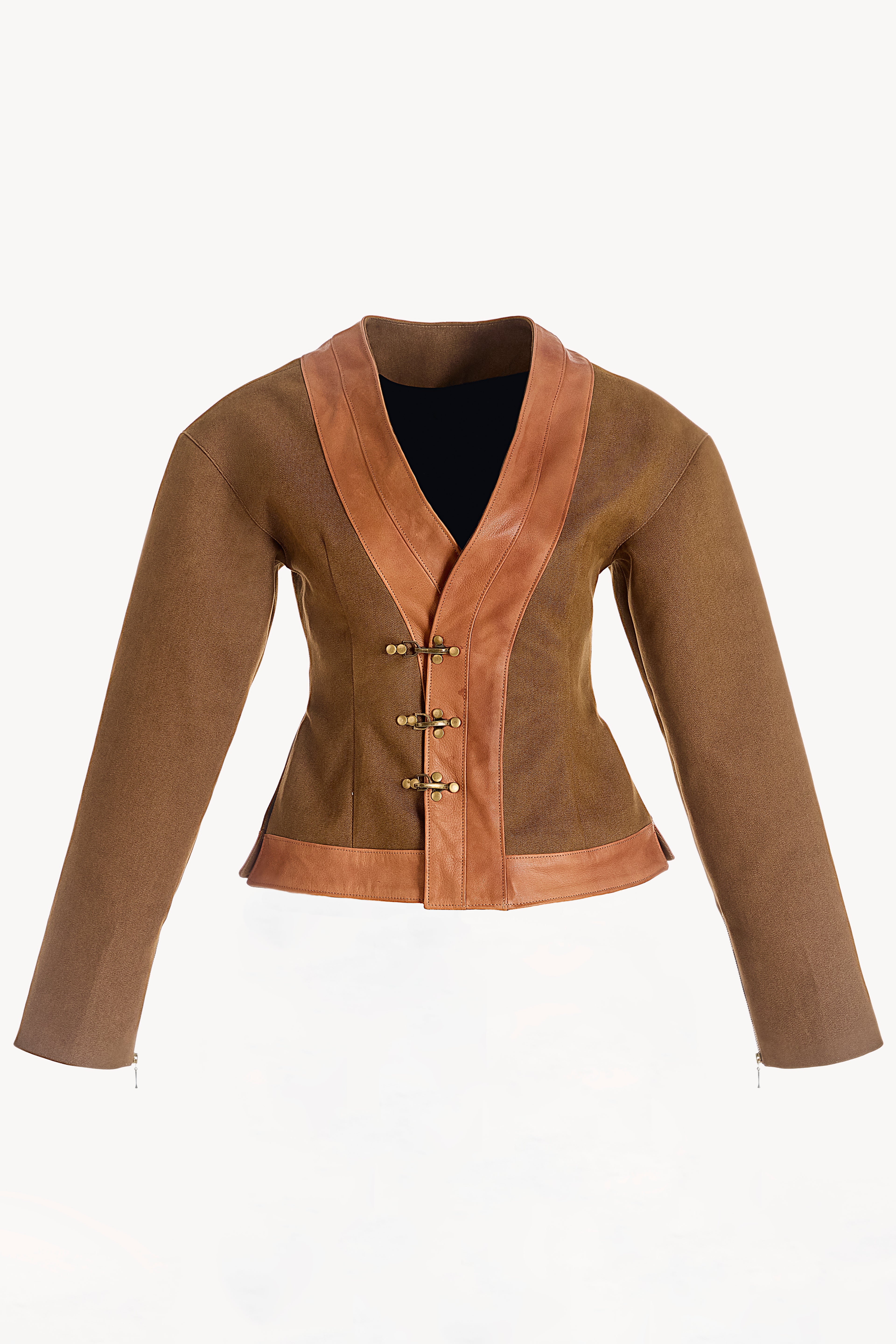 Denim-Leather Jacket