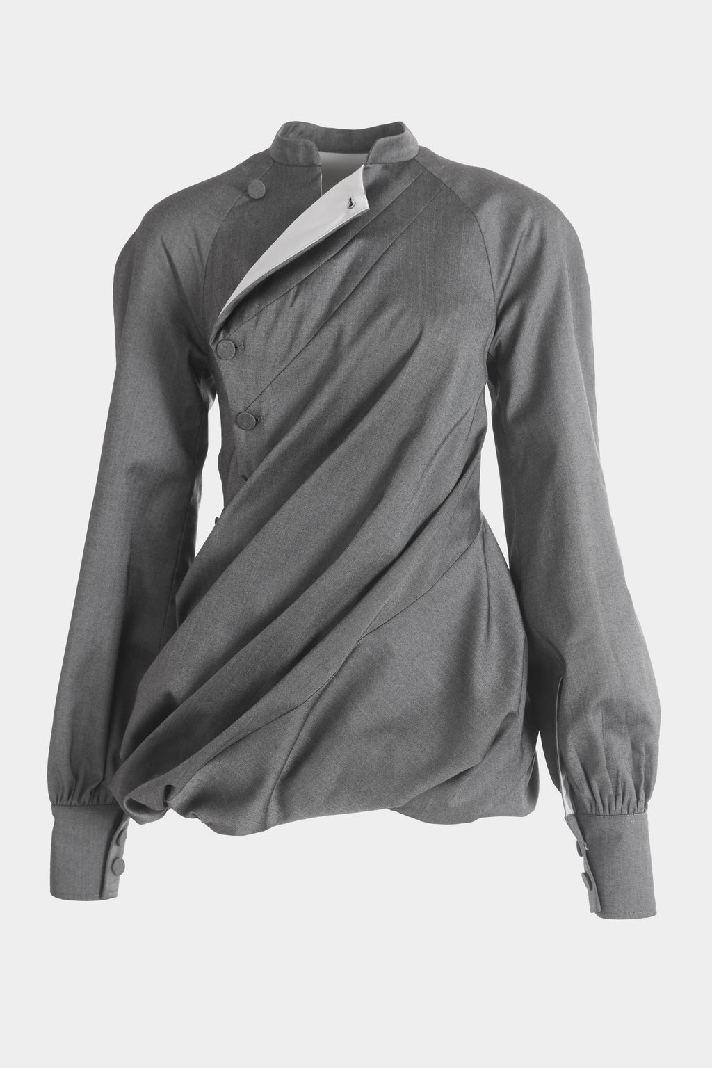 Coiled Drape Mini Dress