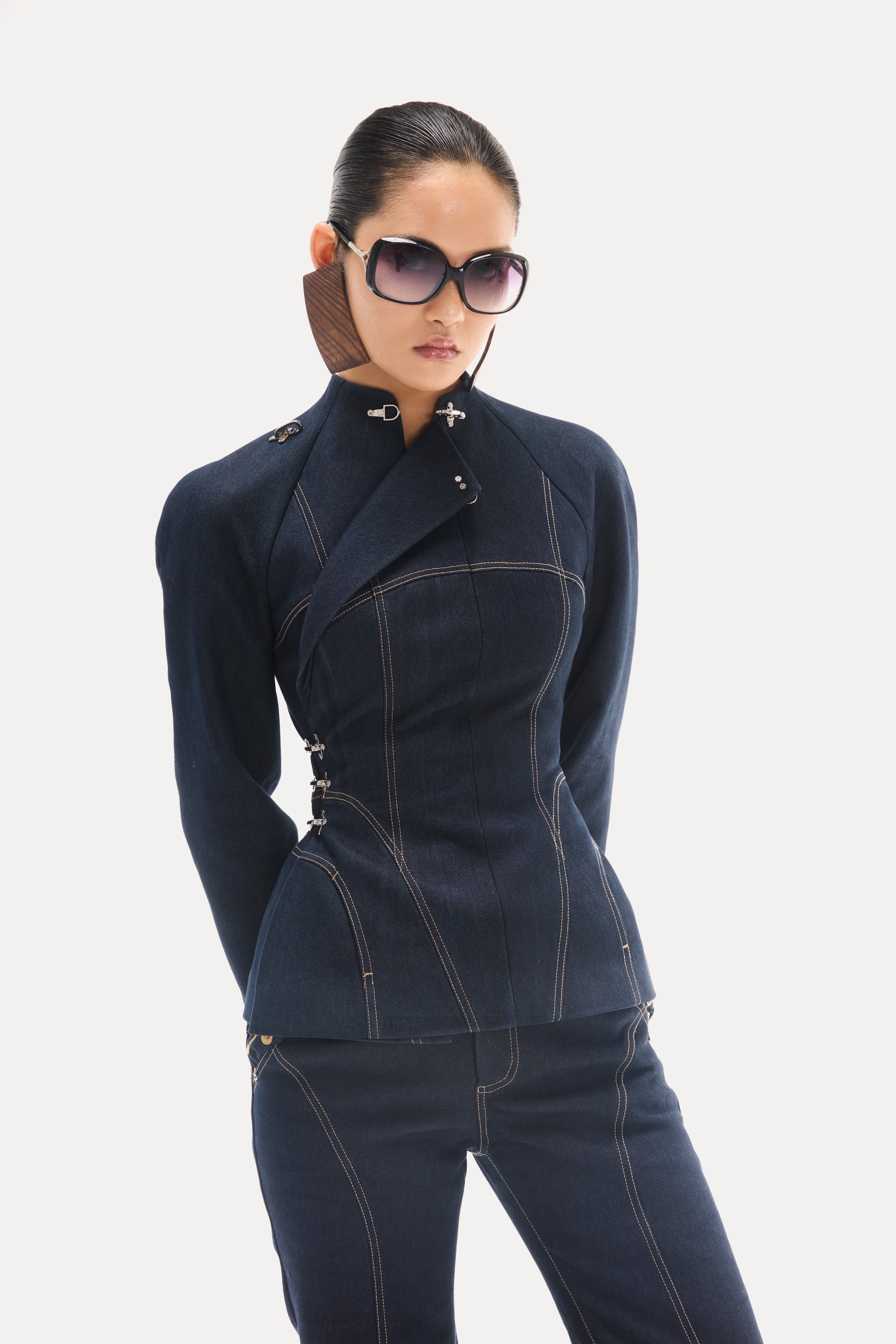 Embroidery Denim Set