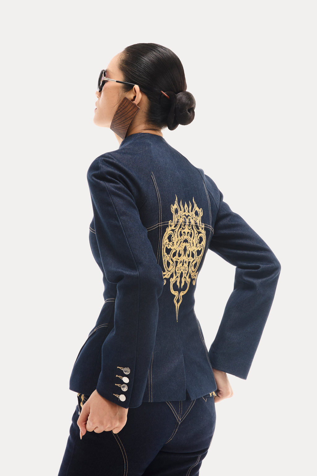 Embroidery Denim Set