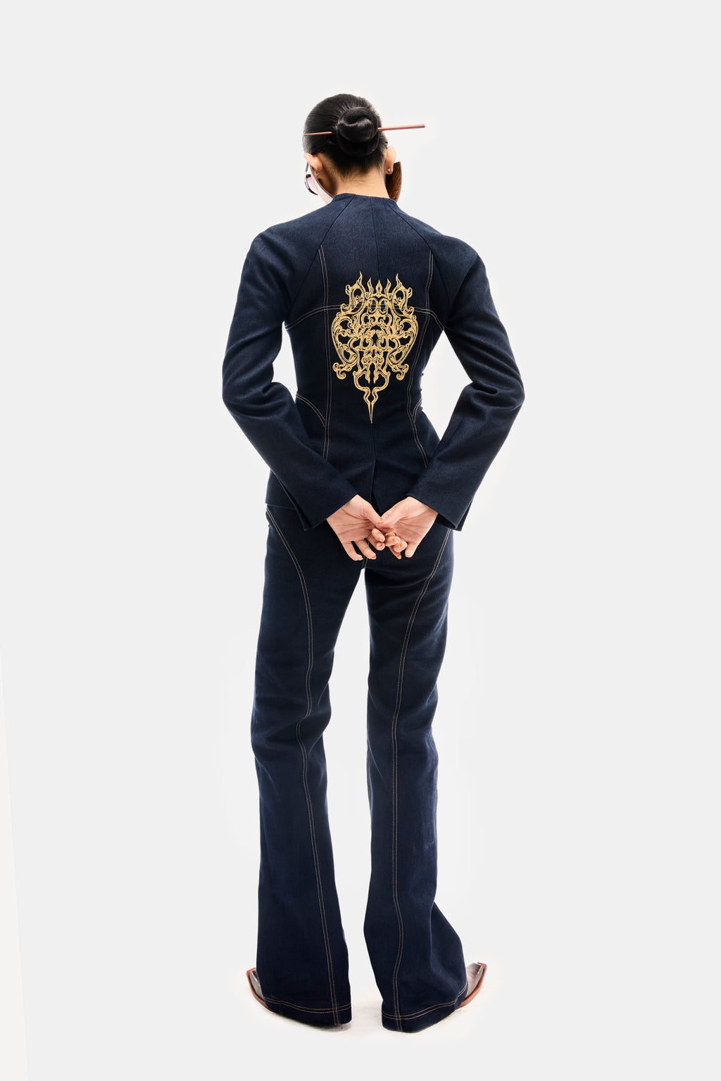 Embroidery Denim Set