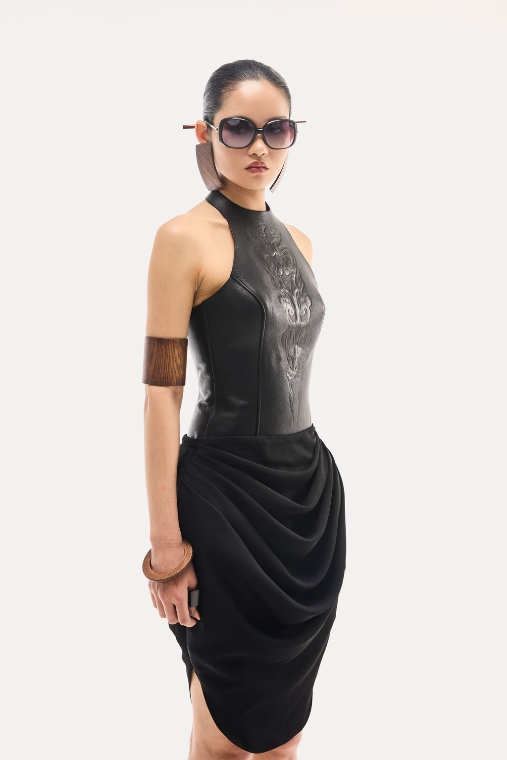 Leather Halter Top
